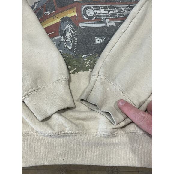 JUNK FOOD-Ford Bronco Women’s XS Beige Pullover Sweatshirt Casual Wear - Picture 6 of 9